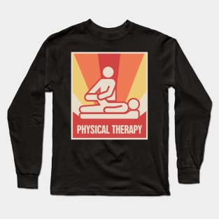 Vintage Physical Therapy Poster Long Sleeve T-Shirt